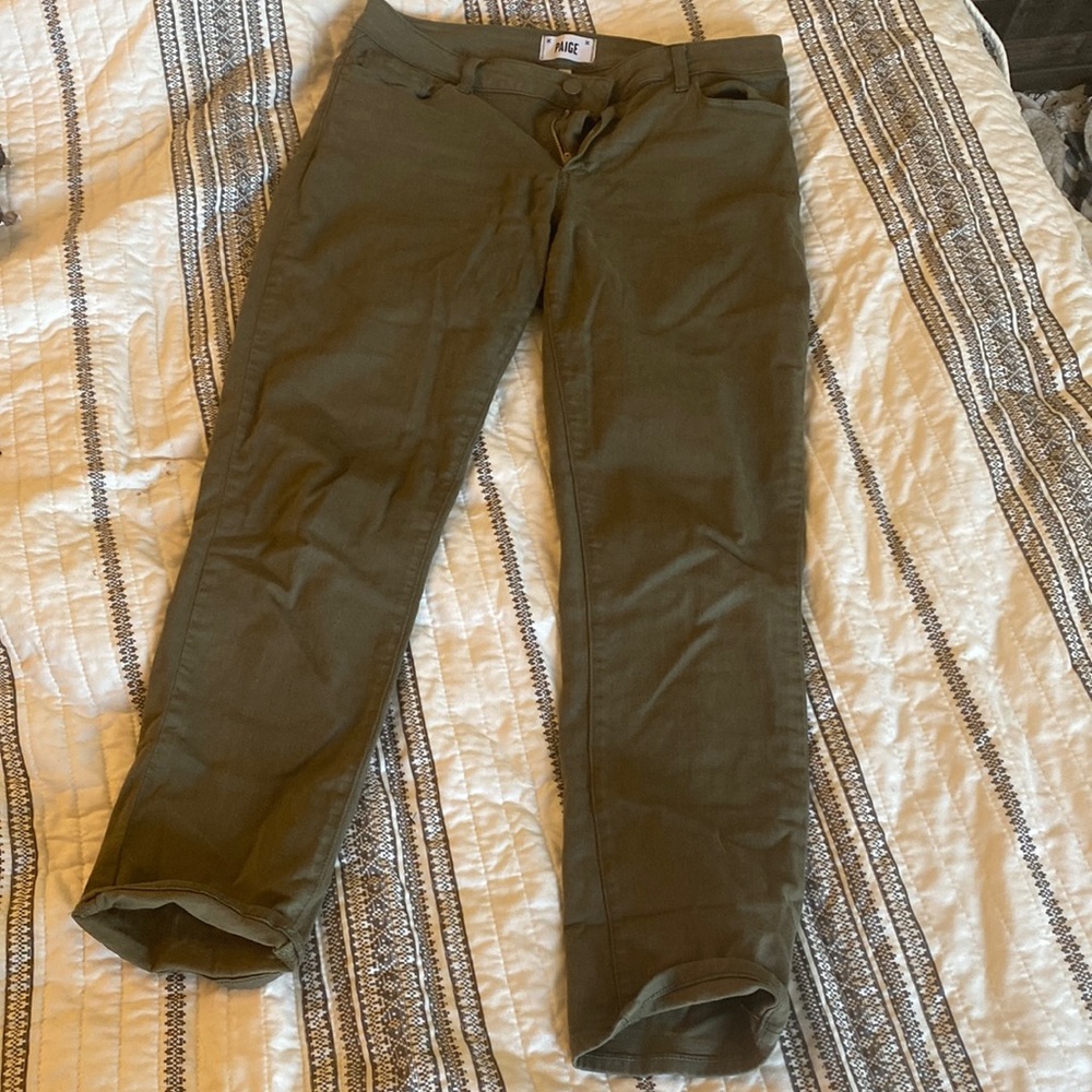 Paige green denim